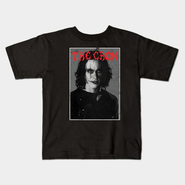 The Crow Vintage Poster 90s Kids T-Shirt by AdiGimbal